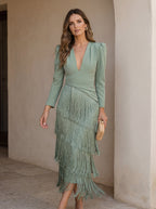 Salvia | Vestido Flecos